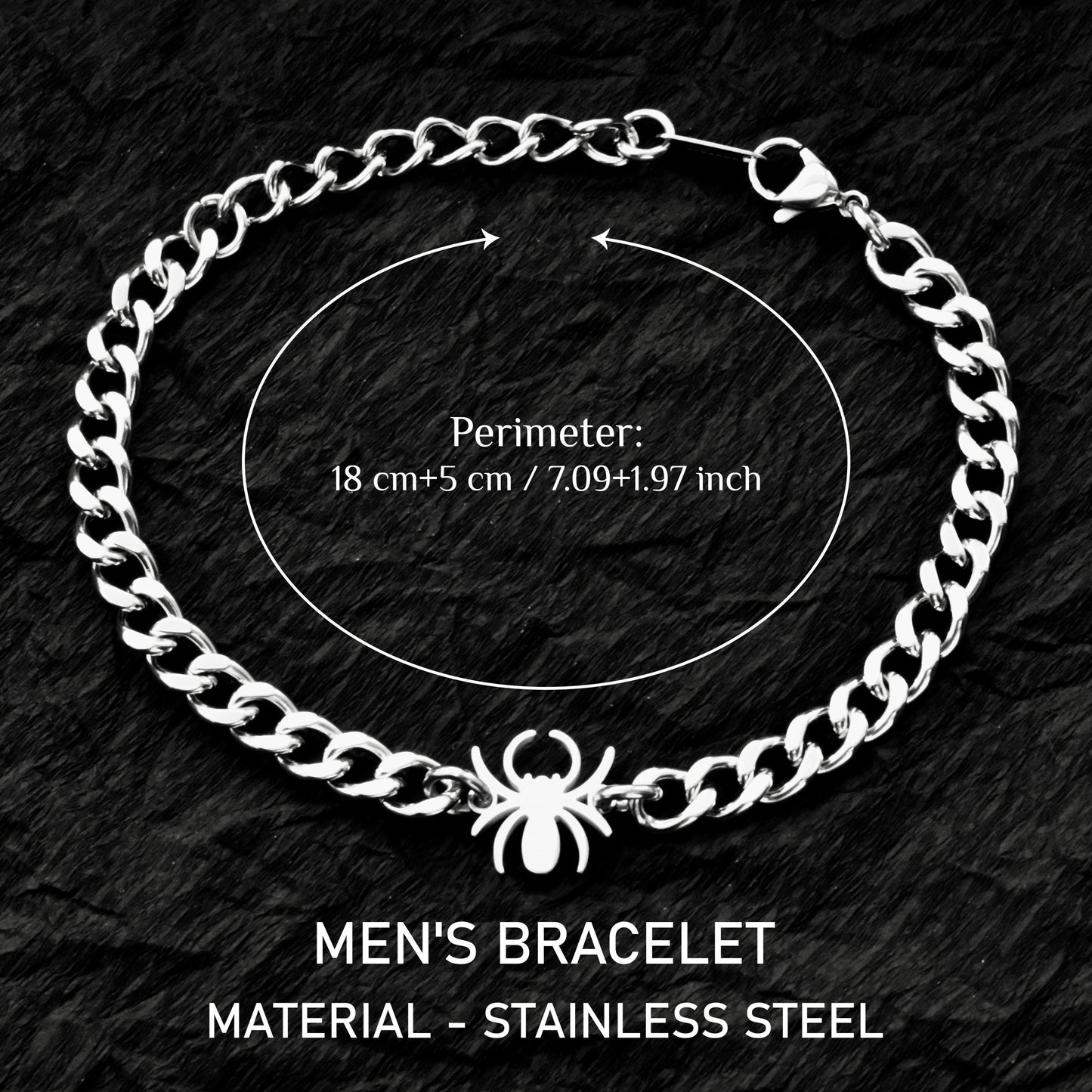 Couple Bracelets with Spider Web charms, Matching Cobweb Magnetic Bracelet, His and Hers Bracelets, Custom Gift Halloween, Handmade Jewelry - LoveBrasleT - Couple Gift Store
