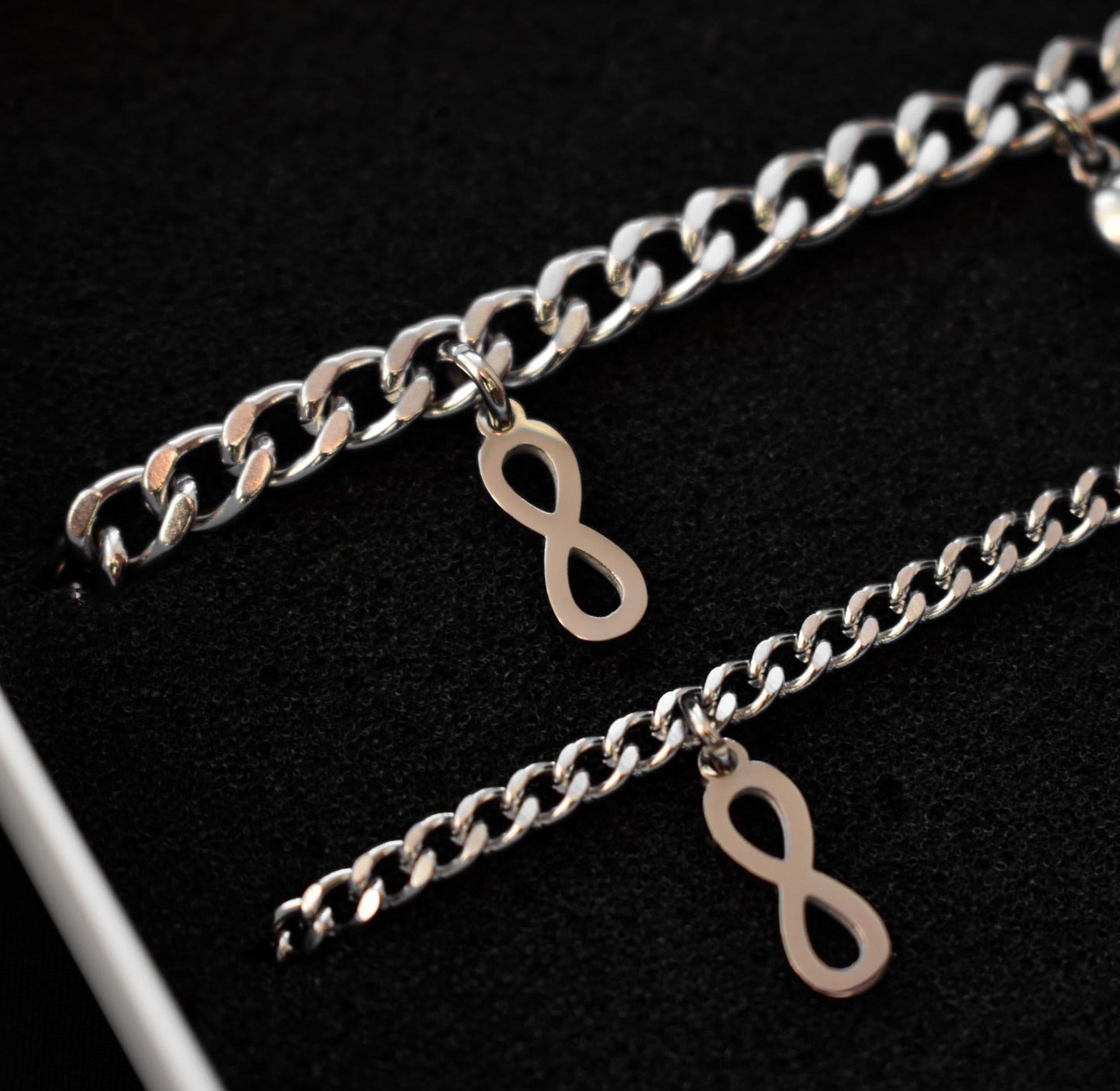 Couples Bracelet charms Infinity Symbols and Magnetic Heart, Gift Matching Bracelets, Relationship, Husband Wife, His & Hers Jewelry, BFF - LoveBrasleT - Couple Gift Store