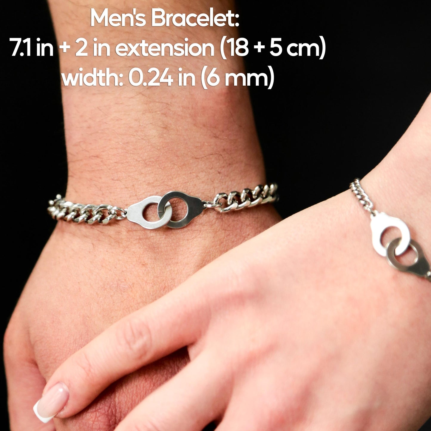 Matching Bracelets with Handcuffs or Hearts for Couples - LoveBrasleT – Matching Couples Gift Store