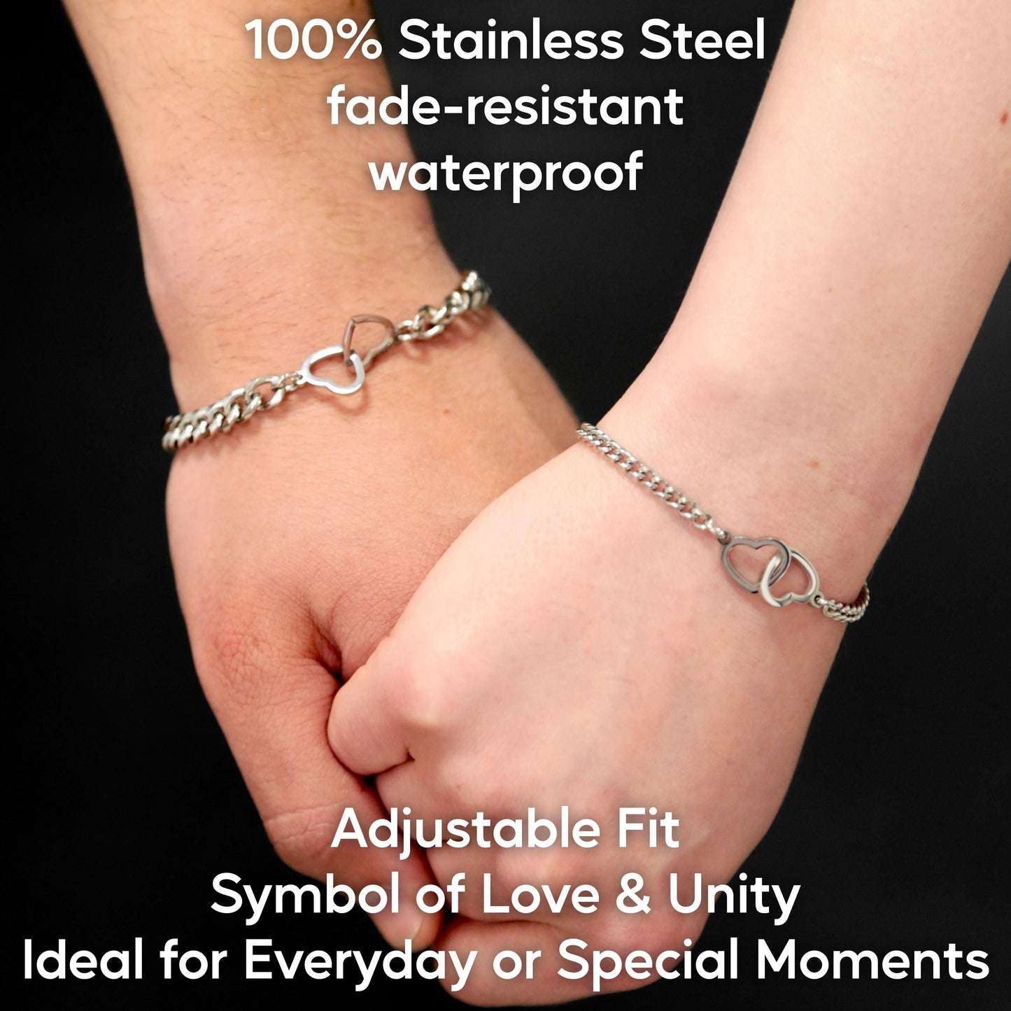 Matching Bracelets with Handcuffs or Hearts for Couples - LoveBrasleT – Matching Couples Gift Store