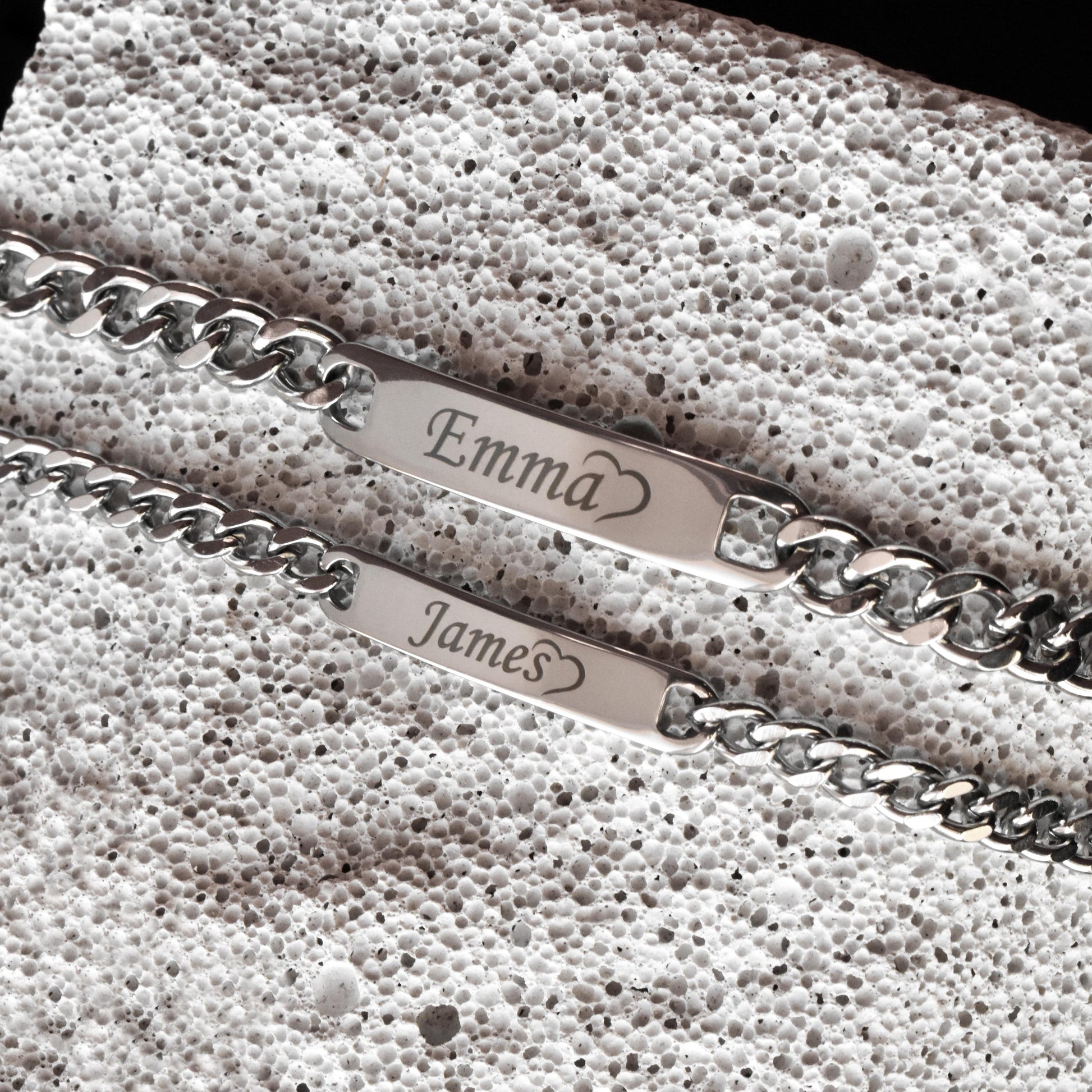 Personalized Couple Bracelets – Custom Engraved Name & Date Matching Set - LoveBrasleT - Couple Gift Store