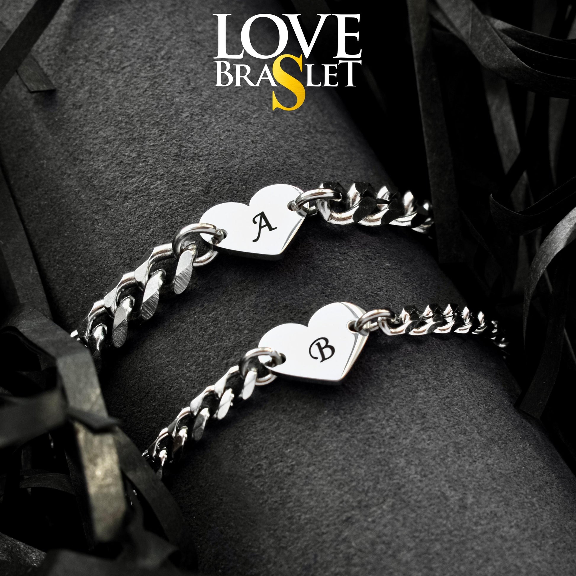 Personalized Couples Bracelets Engraved, Matching His and Hers Jewelry, Custom Initial or Date Bracelets, Gifts Couple, bracelet for him her - LoveBrasleT - Couple Gift Store