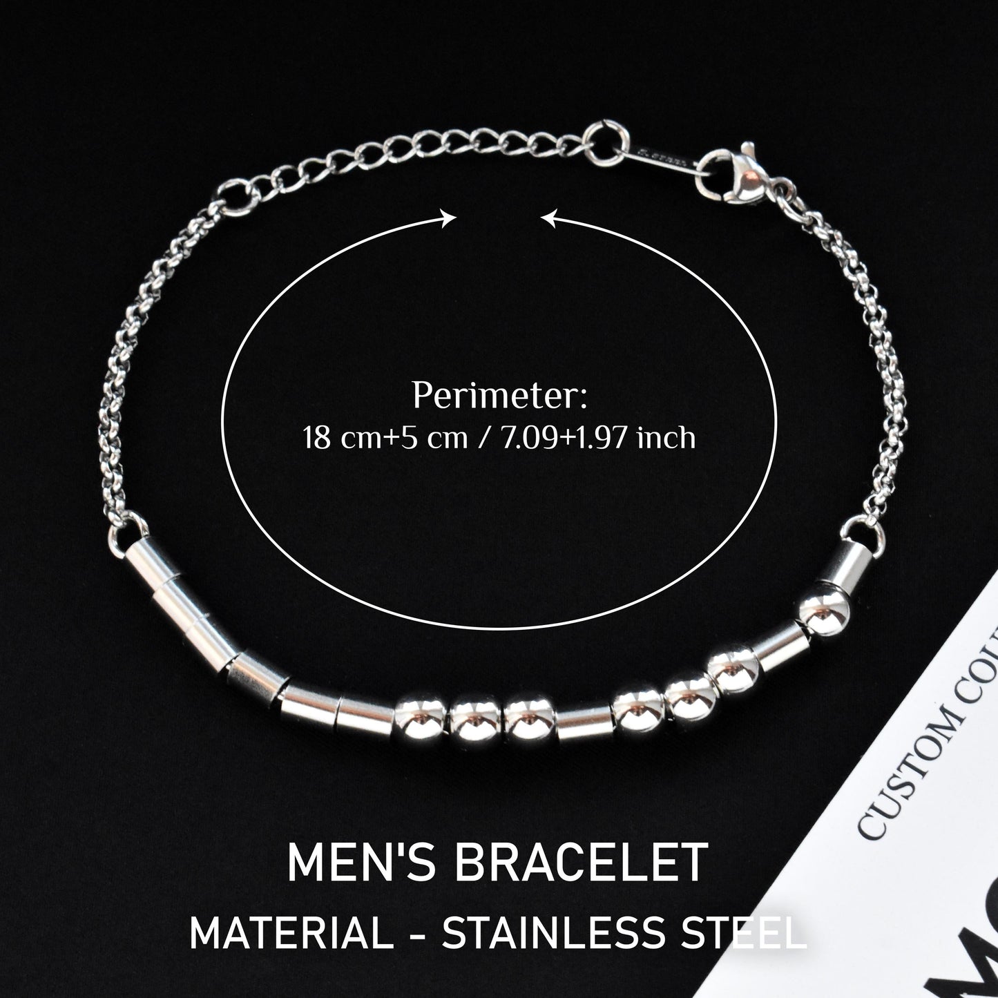 Personalized Morse Code Couple Bracelets, Custom Hidden Message Matching Bracelet, Secret Beaded Name, Gift for couples, friend, His & Her - LoveBrasleT - Couple Gift Store