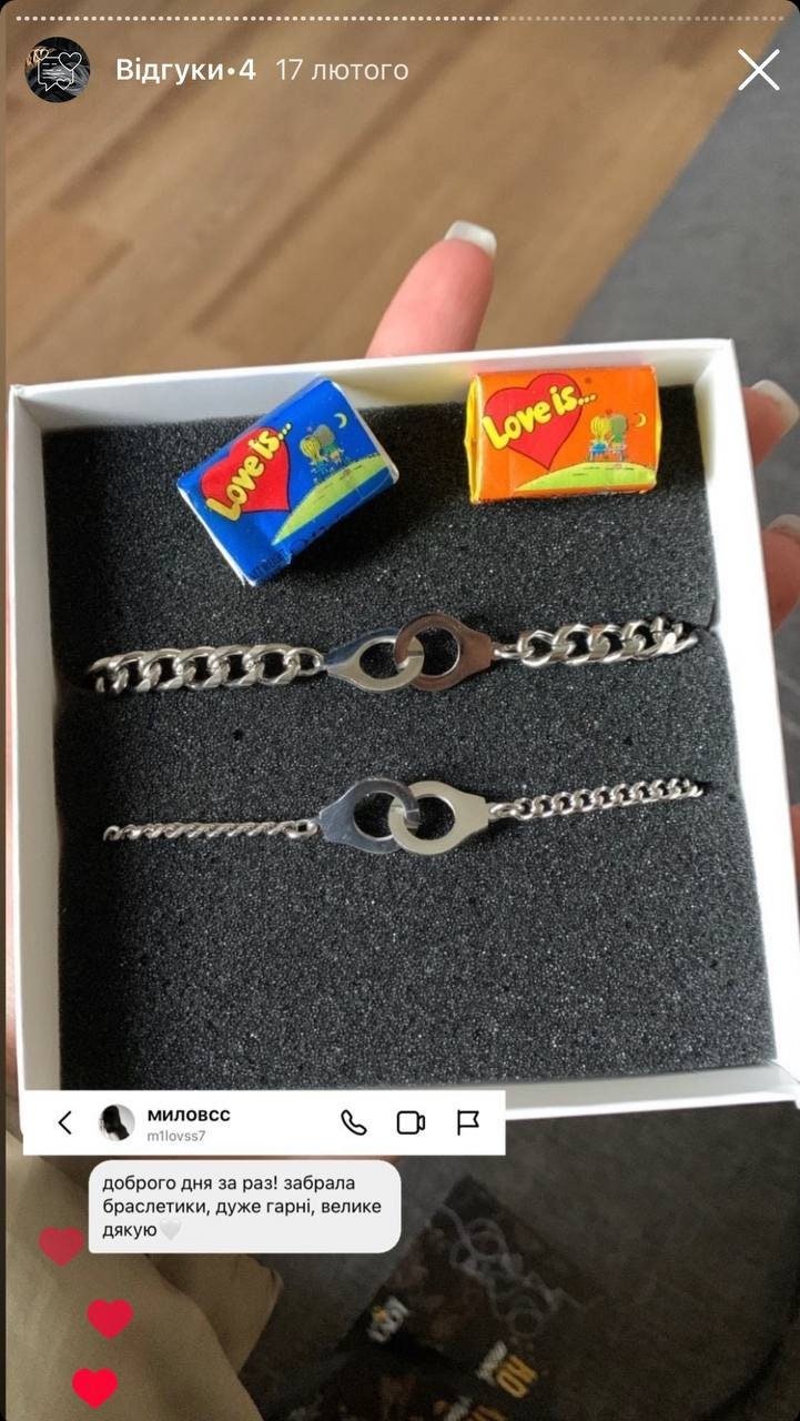 Set of 2 Couples Bracelets with double Hearts or double Handcuffs for lovers (stainless steel), His and Hers Bracelets, Couples Gift Love - LoveBrasleT - Couple Gift Store