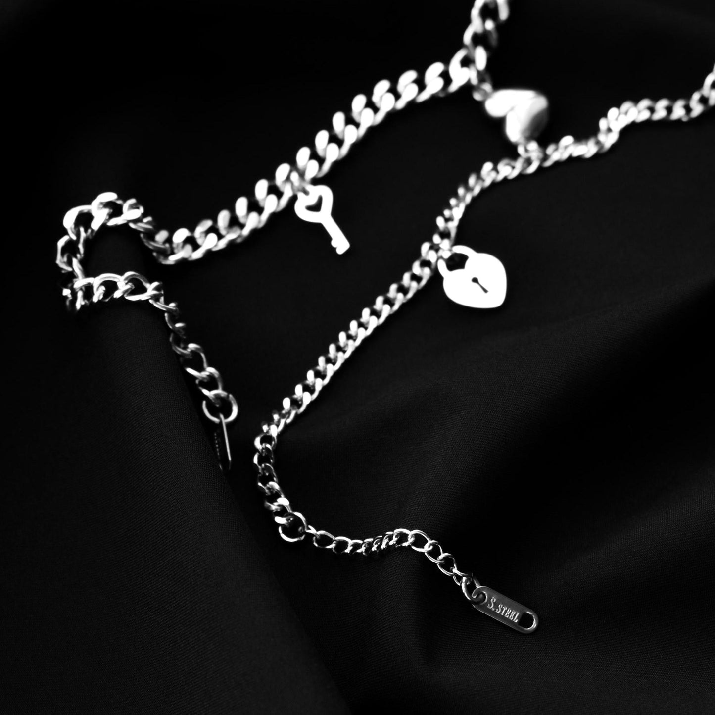 Couple Bracelets Key & Lock and Magnetic Heart | Matching Bracelets Set, Gift for Couples, Friendship, His and Hers Jewellry, long distance - LoveBrasleT - Couple Gift Store