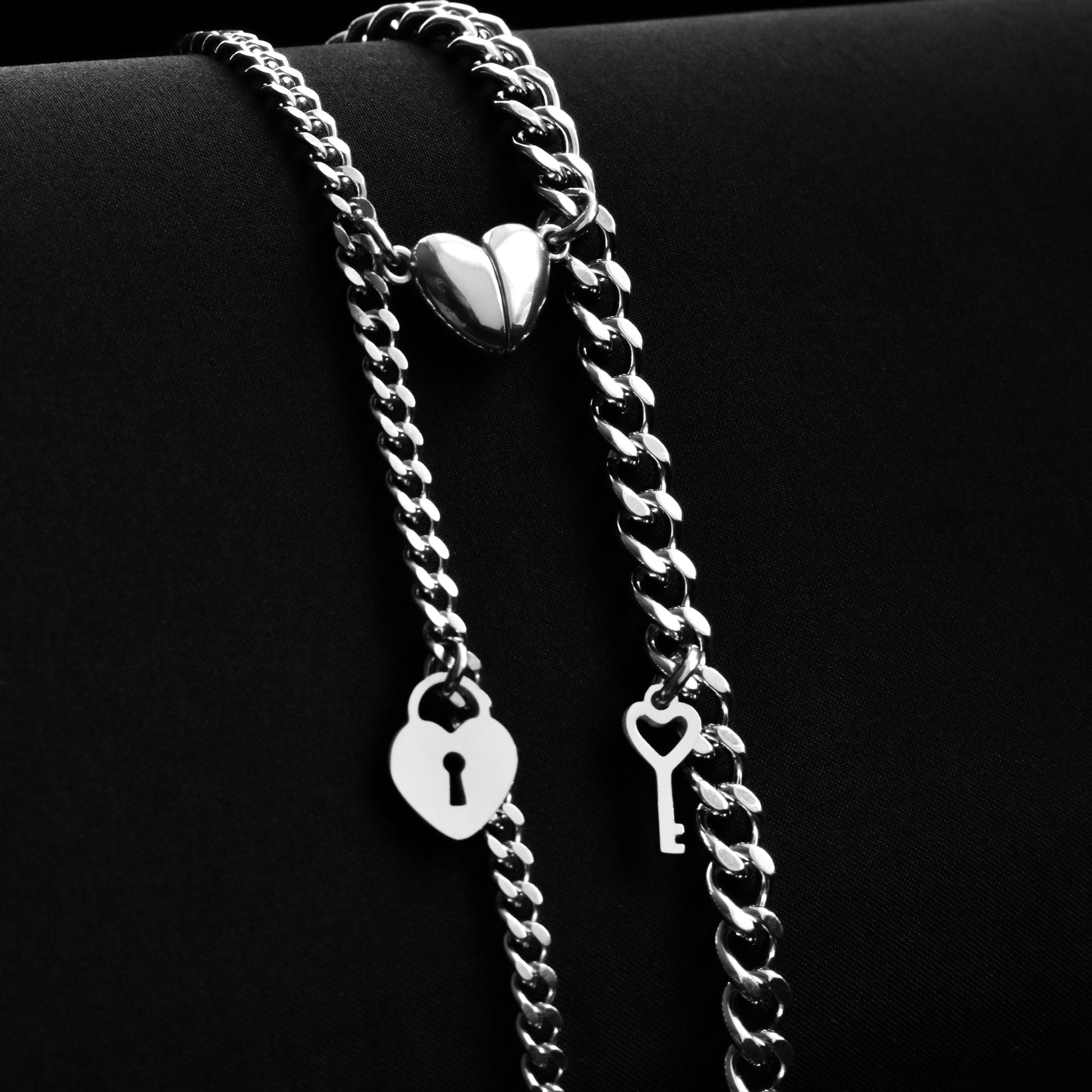 Couple Bracelets Key & Lock and Magnetic Heart | Matching Bracelets Set, Gift for Couples, Friendship, His and Hers Jewellry, long distance - LoveBrasleT – Matching Couples Gift Store