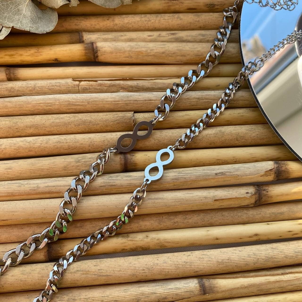 Couple Bracelets with Infinity Symbol, Set of 2 Couple Custom Bracelets, His and Her Bracelets, Matching Handmade Jewelry, Gift For Husband - LoveBrasleT - Couple Gift Store