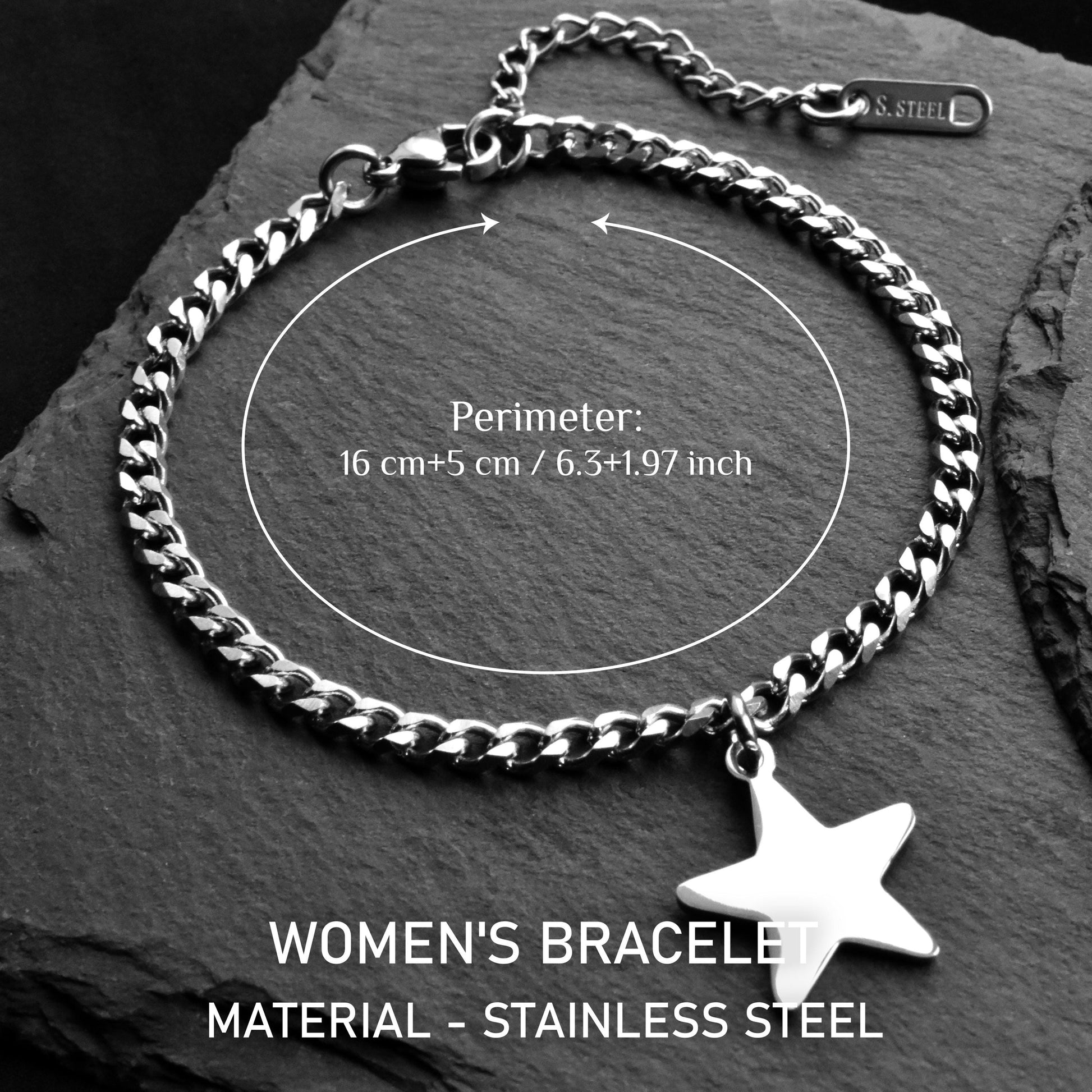 Couples Bracelets with Moon and Star charms, Magnetic Heart Matching Jewelry, His and Hers Bracelets, Couples Gift, Friendship, Relationship - LoveBrasleT - Couple Gift Store