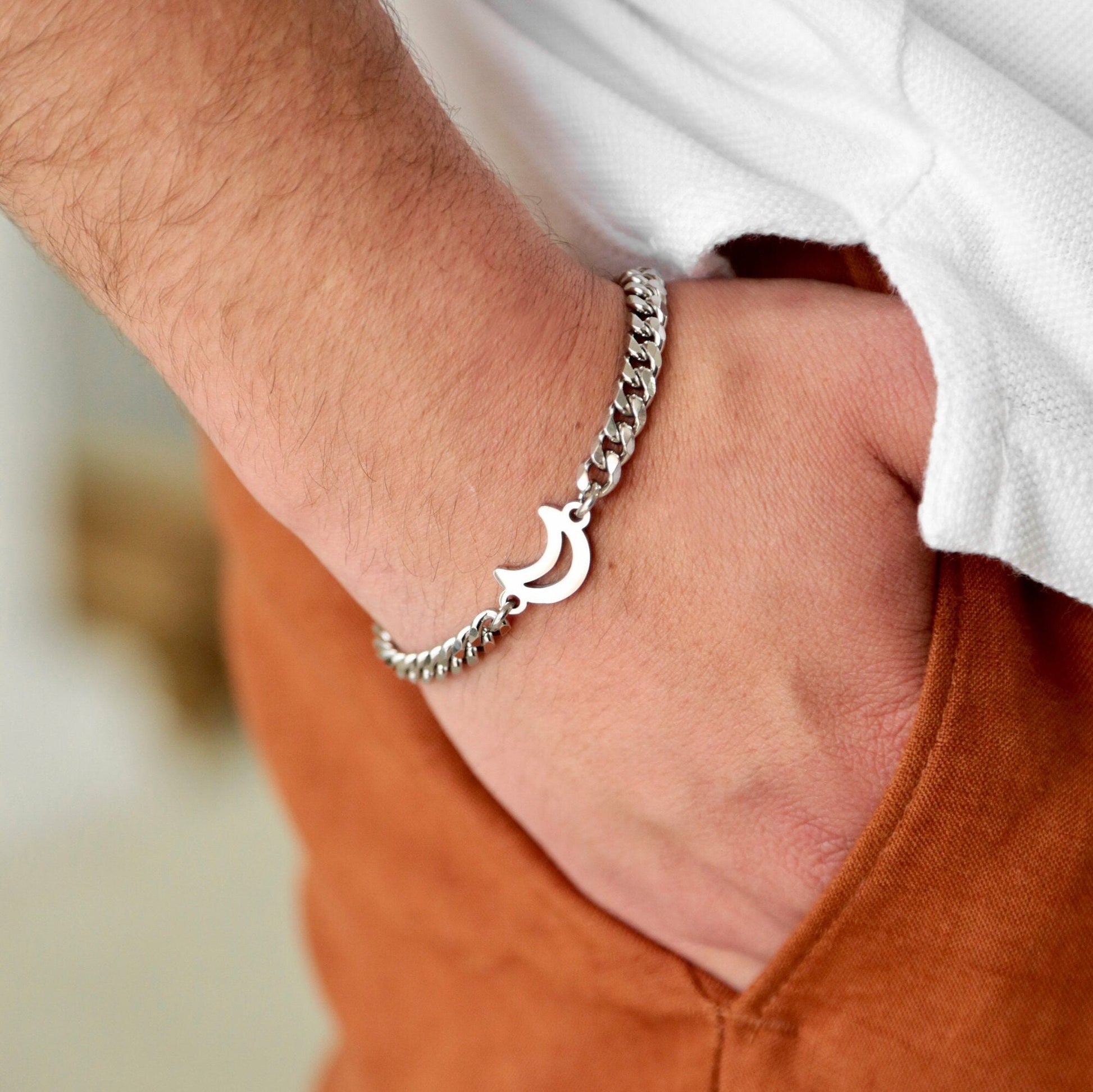 Couples Bracelets with Sun and Moon connectors, His and Hers Bracelets, Set of 2 Handmade matching Bracelets, Best gifts for Him and Her - LoveBrasleT - Couple Gift Store