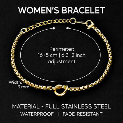 Gold & Silver Knot Matching Bracelets, Couples Dainty Bracelet set, His Hers Jewelry, Friendіship Gifts for Her Him, Anniversary, Christmas