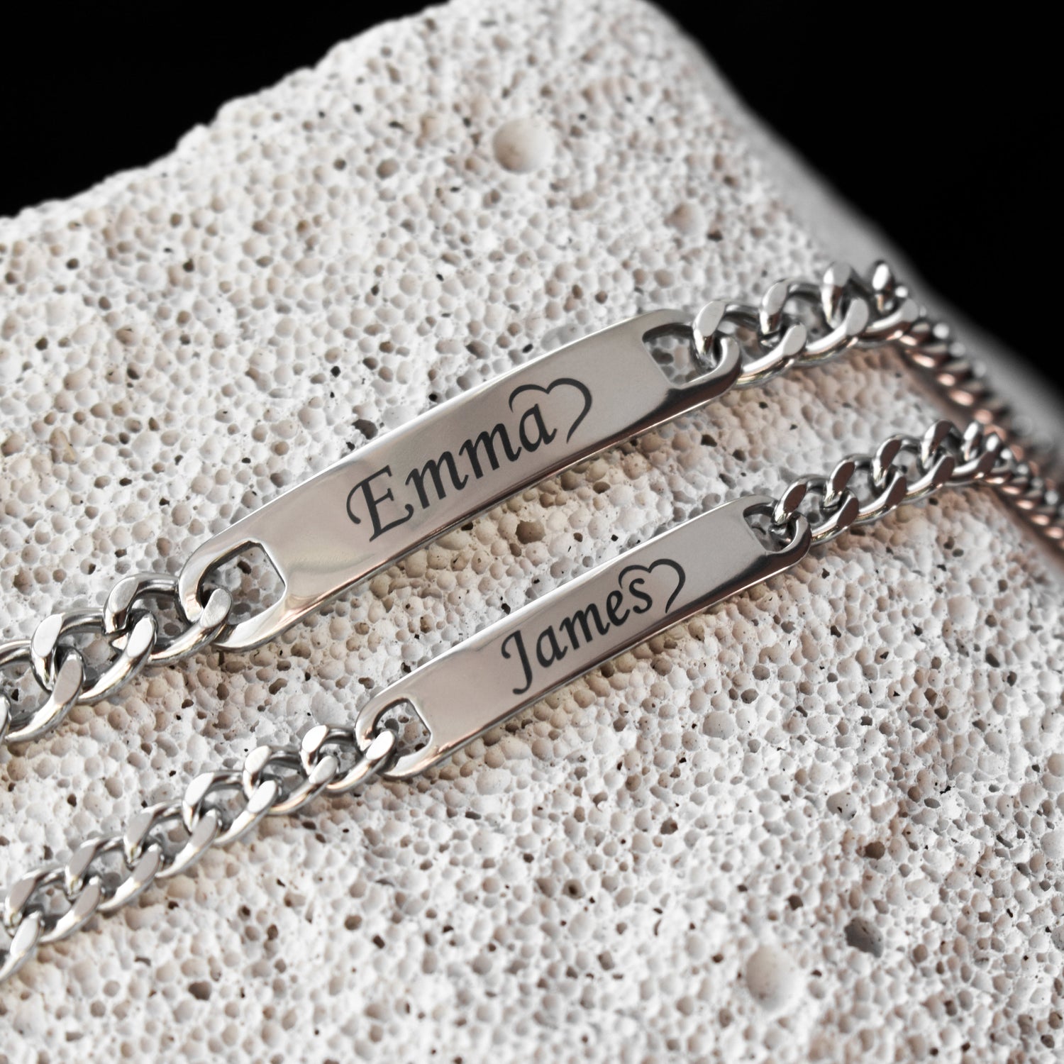 Personalized Couple Bracelets – Custom Engraved Name & Date Matching Set - LoveBrasleT – Matching Couples Gift Store