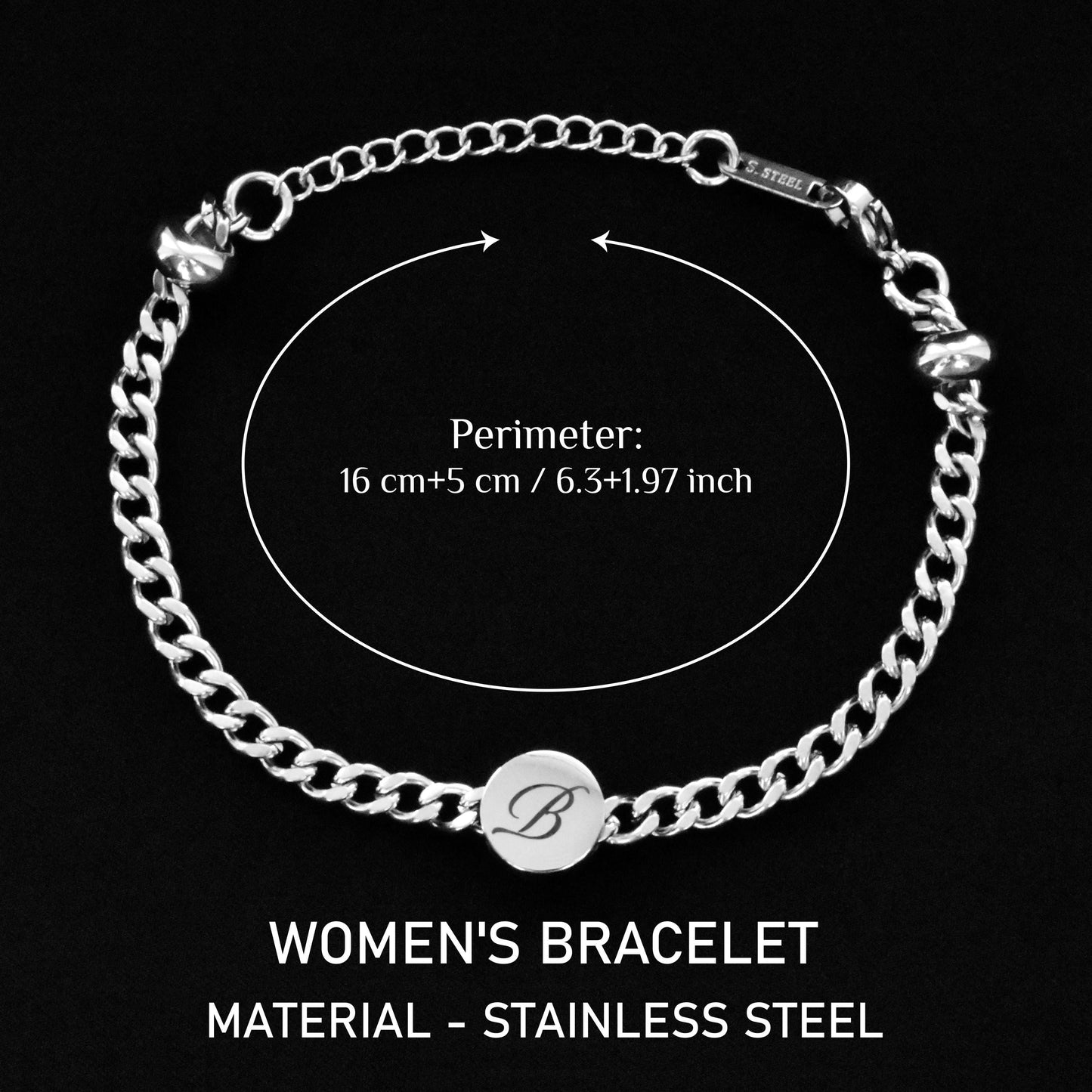 Personalized Initials Couple Bracelets, Custom Matching Bracelet, Friendship Engraved Bracelets, Gift for Couples, Husband, His and Hers - LoveBrasleT - Couple Gift Store