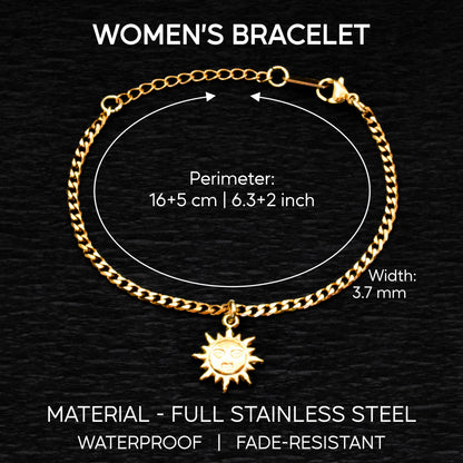 Sun & Moon Couples Bracelets – Silver or Gold Matching Charm Set - LoveBrasleT – Matching Couples Gift Store
