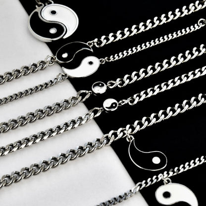 Yin - Yang collection of Couples Bracelets and Couples Necklace, Gift for Couples, Gift for Her, Gift for Him, magnetic bracelet with Yin - Yang - LoveBrasleT – Matching Couples Gift Store