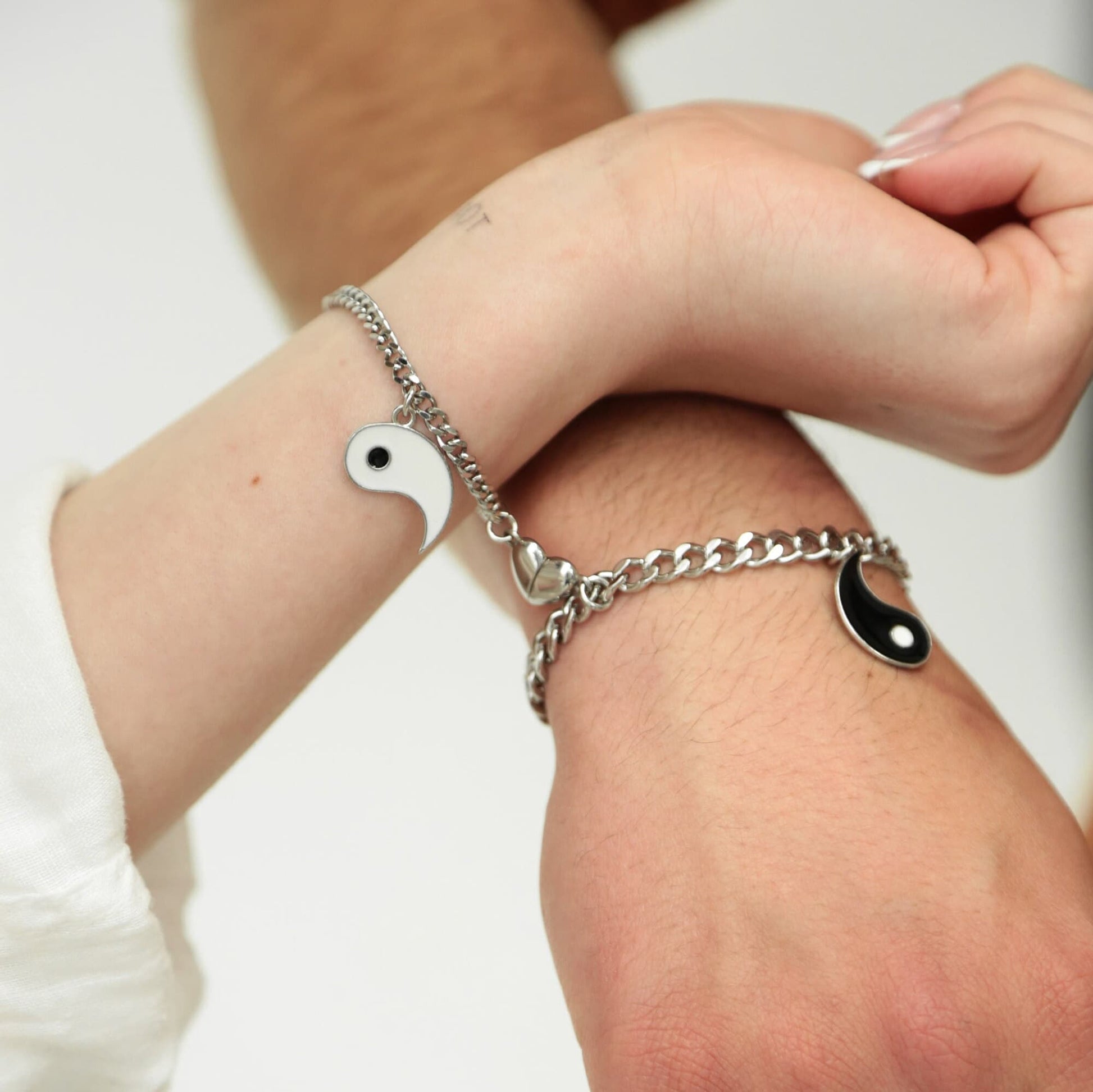 Yin - Yang collection of Couples Bracelets and Couples Necklace, Gift for Couples, Gift for Her, Gift for Him, magnetic bracelet with Yin - Yang - LoveBrasleT - Couple Gift Store
